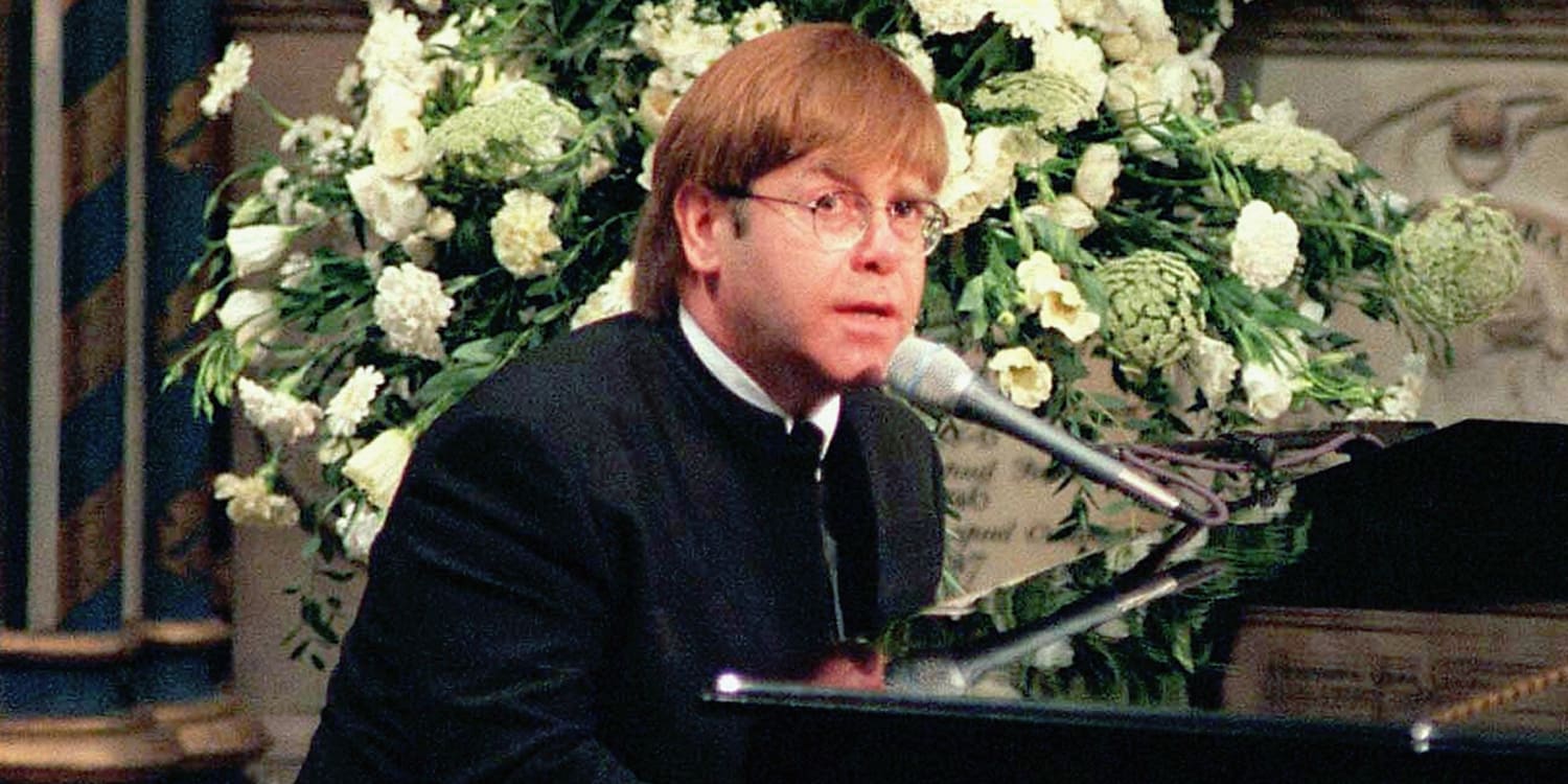 Elton John sings in the abbey in the morning and records the single that afternoon