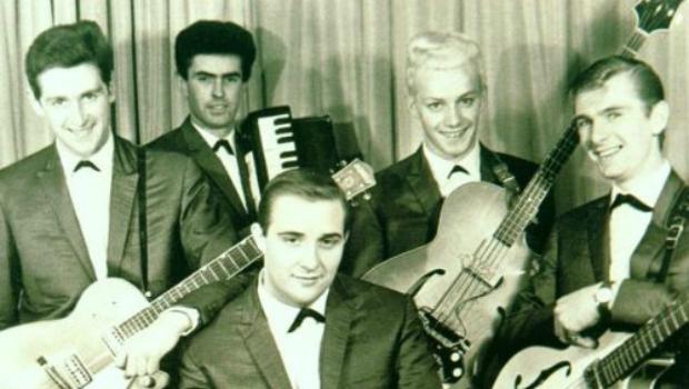 Telstar tops the UK chart, recorded above a leather goods shop