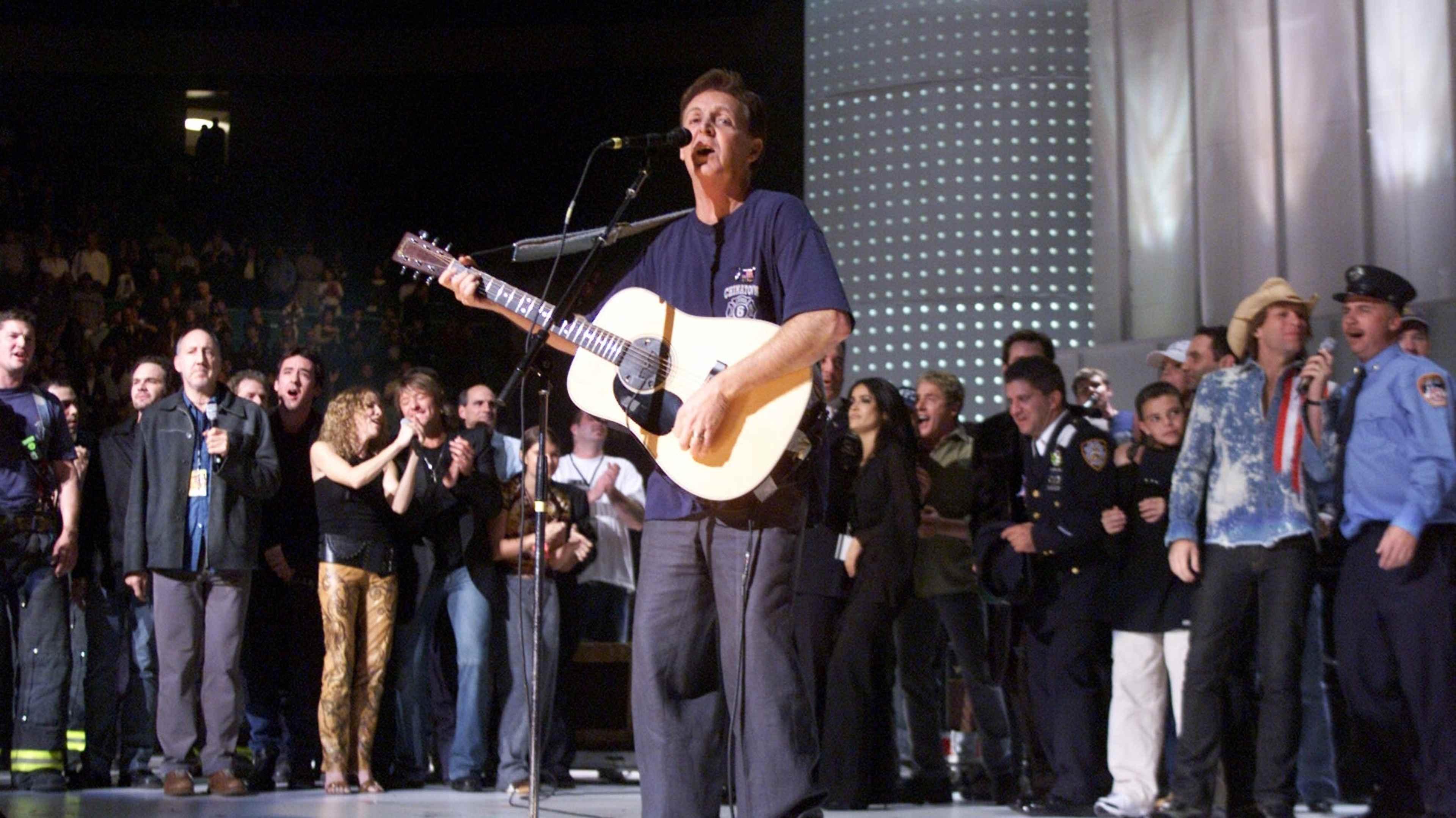 McCartney fills the Garden with firefighters to give New York its noise back