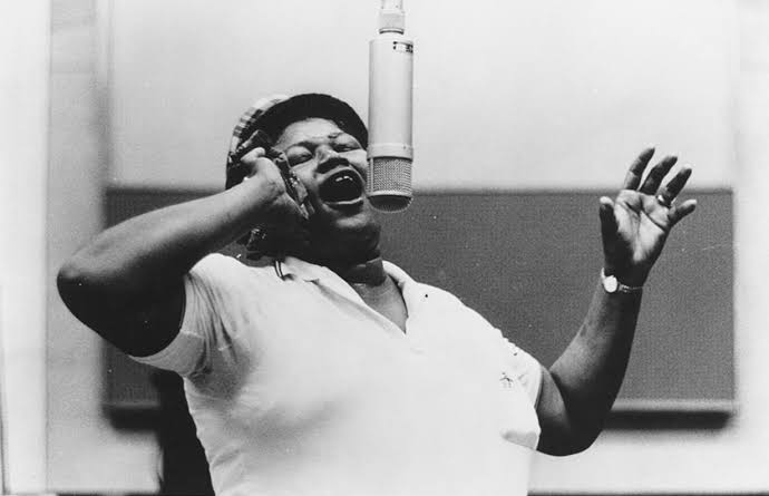 The original howl: Big Mama Thornton records "Hound Dog"