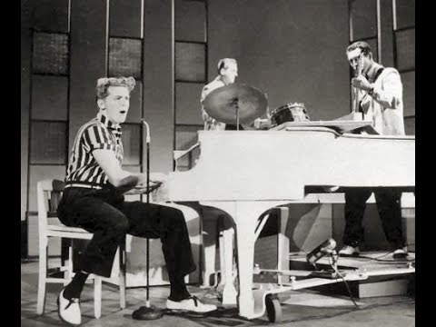 Jerry Lee Lewis cuts Great Balls of Fire while arguing whether rock damns him